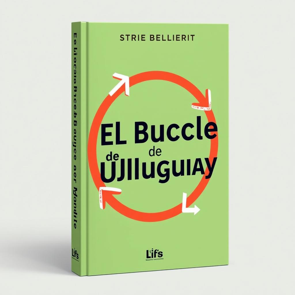 A creative book cover design featuring the title 'El Bucle de Uruguay' prominently displayed