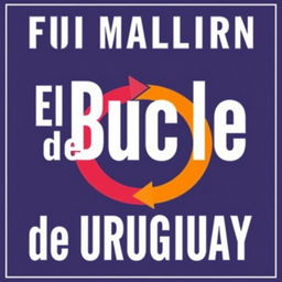 A creative book cover design featuring the title 'El Bucle de Uruguay' prominently displayed