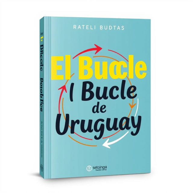 A creative book cover design featuring the title 'El Bucle de Uruguay' prominently displayed