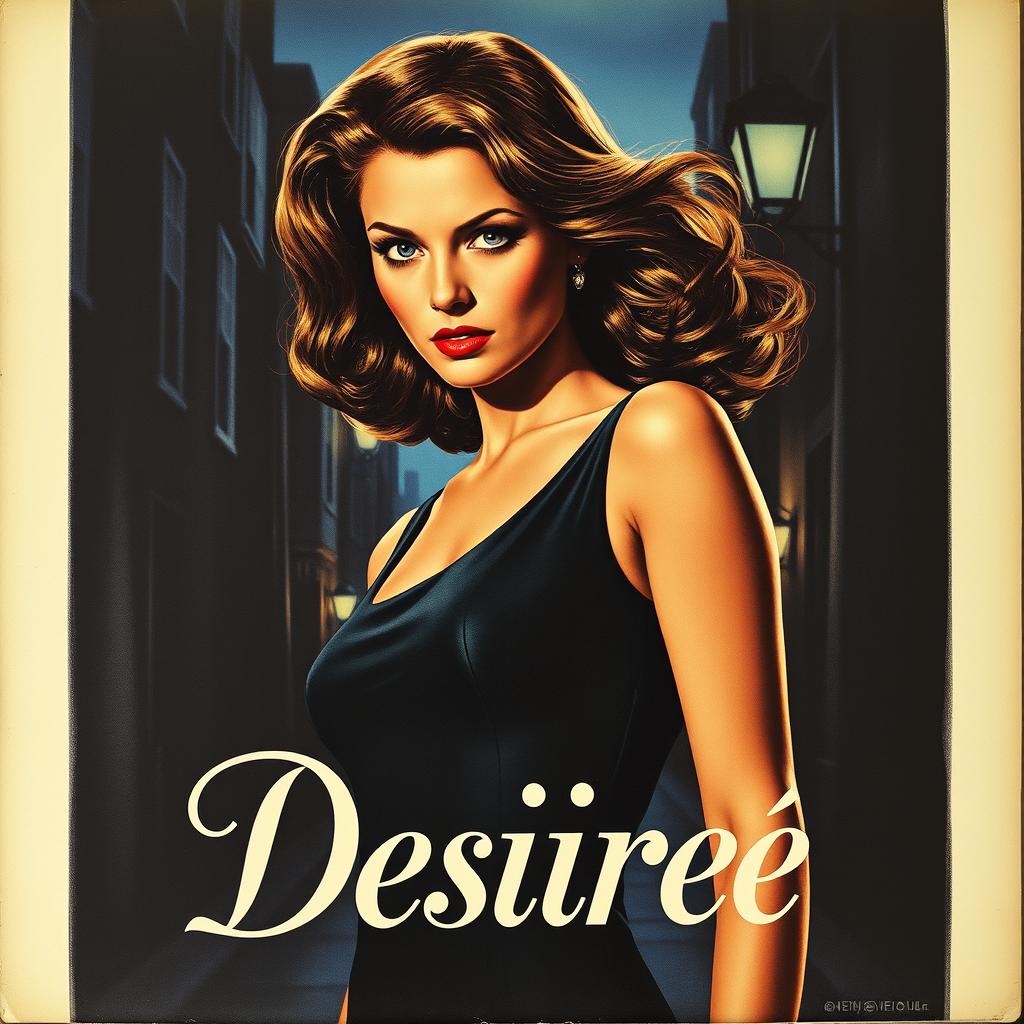 A vintage 1960s movie poster for a film noir titled 'Desirée'