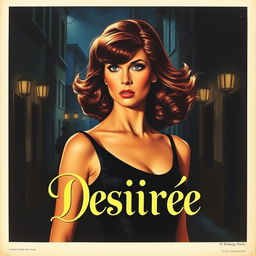 A vintage 1960s movie poster for a film noir titled 'Desirée'