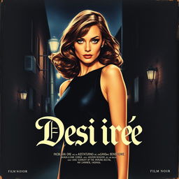 A vintage 1960s movie poster for a film noir titled 'Desirée'