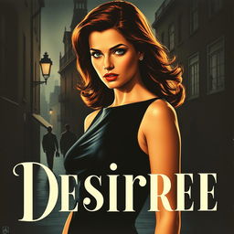 A vintage 1960s movie poster for a film noir titled 'Desirée'