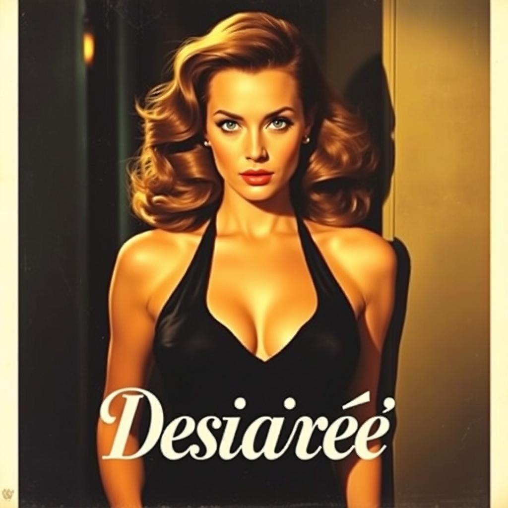 A vintage 1960s movie poster with a film noir style featuring a beautiful woman as the main character