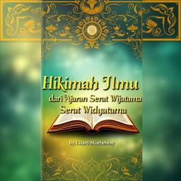 A book cover featuring the theme of wisdom in knowledge from the teachings of Serat Widyatama