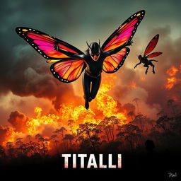A striking cinematic action thriller film poster titled 'TITALI'