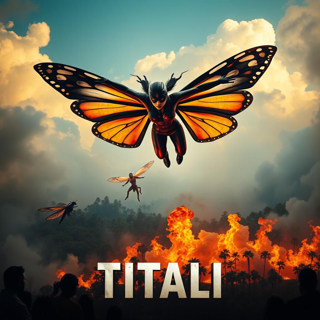 A striking cinematic action thriller film poster titled 'TITALI'