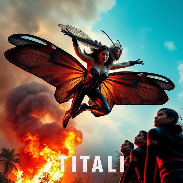 A cinematic action thriller superhero film poster titled 'TITALI'