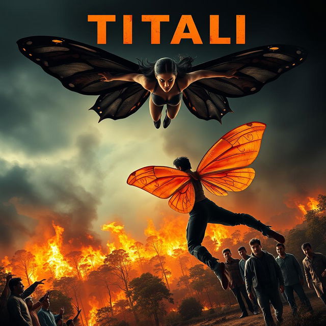 A cinematic action thriller superhero film poster titled 'TITALI'