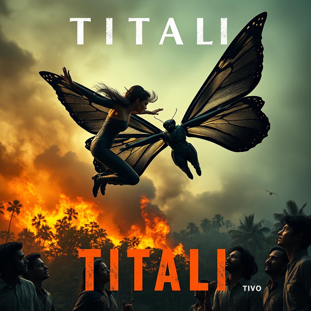 A cinematic action thriller superhero film poster titled 'TITALI'