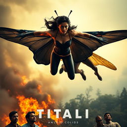 A cinematic action thriller superhero film poster titled 'TITALI'