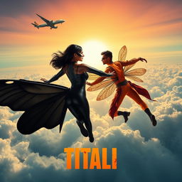 A captivating cinematic action thriller superhero film poster titled 'TITALI'