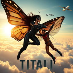 A captivating cinematic action thriller superhero film poster titled 'TITALI'