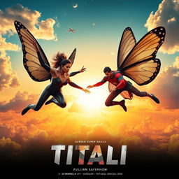 A cinematic superhero film poster titled 'TITALI'