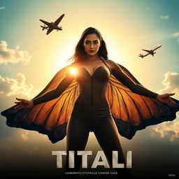 A cinematic action thriller superhero film poster titled 'Titali'