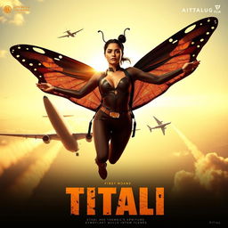 A cinematic action thriller superhero film poster titled 'Titali'