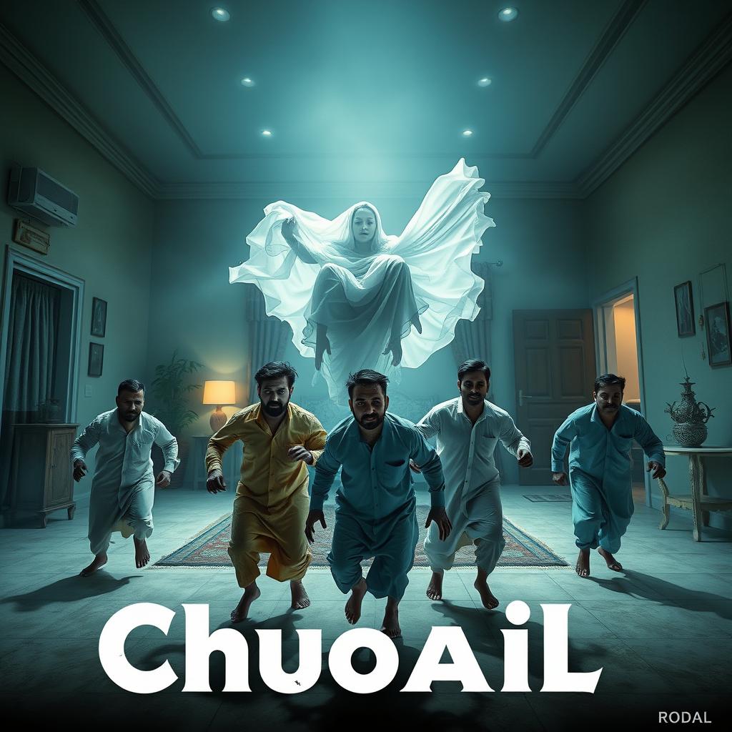 A cinematic horror comedy film poster titled 'Chudail'