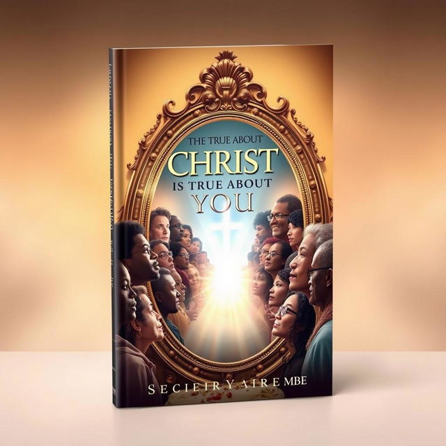 A book cover titled 'The True About Christ is True About You', designed in an inspiring and uplifting style