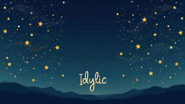 A beautiful, professionally designed banner featuring a minimalist night sky filled with twinkling stars, evoking a sense of tranquility and wonder