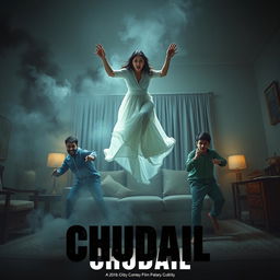 A horror comedy film poster named 'CHUDAIL'