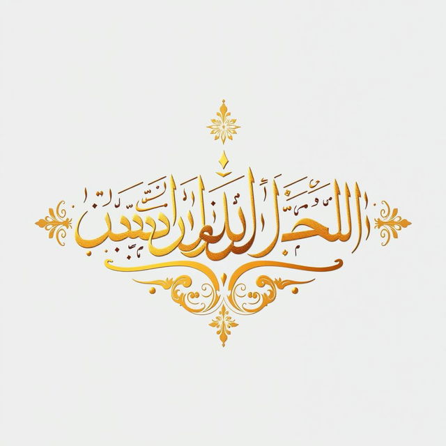 An artistic representation of the Arabic phrase "يا الله يا ربي" (Ya Allah Ya Robbi), beautifully rendered in calligraphy