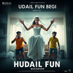 A cinematic horror comedy film poster titled 'CHUDAIL FUN BEGINS'