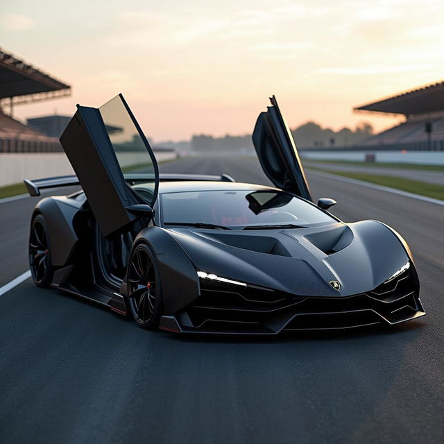 A breathtaking Lamborghini Sesto Elemento, showcasing its ultra-lightweight design and aggressive stance