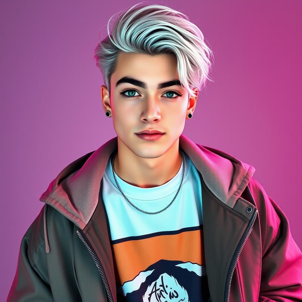 Serin's profile picture exudes charisma and style, showcasing his striking facial features with high cheekbones and a defined jawline