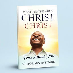 A captivating book cover design for the title "What is True About Christ is True About You"