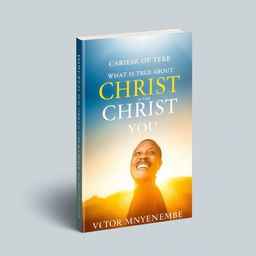 A captivating book cover design for the title "What is True About Christ is True About You"