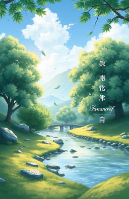 A serene anime-style book cover for the title '守护你的树洞小天地' (Protect Your Little Tree Hole World) by the author '咖咖啃草要吃肉'