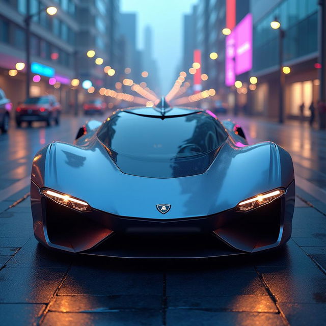 The futuristic Lamborghini Terzo Millennio, showcasing its cutting-edge design and innovative technology