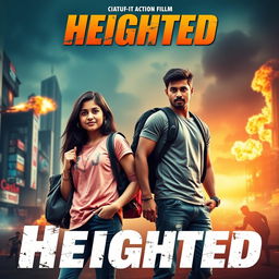 A cinematic action film poster titled 'Heighted'