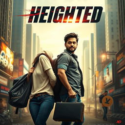 A cinematic action film poster titled 'Heighted'