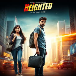 A cinematic action film poster titled 'Heighted'
