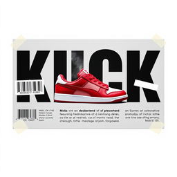 A rectangular blank grey canvas showcasing a picture of a single red sneaker printed prominently in the center