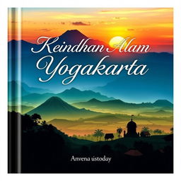 A book cover showcasing the stunning landscapes of Yogyakarta