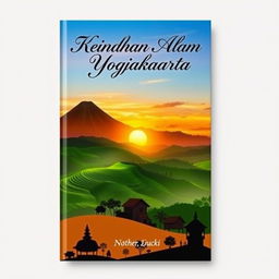 A book cover showcasing the stunning landscapes of Yogyakarta