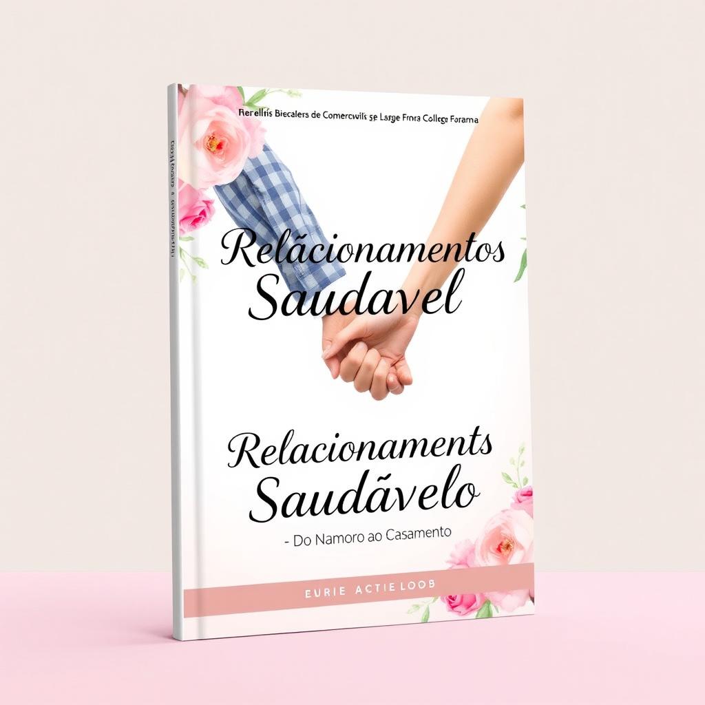 An engaging and visually appealing ebook cover titled 'Relacionamentos Saudável – Do Namoro ao Casamento'