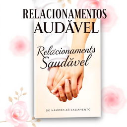 An engaging and visually appealing ebook cover titled 'Relacionamentos Saudável – Do Namoro ao Casamento'