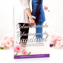 An engaging and visually appealing ebook cover titled 'Relacionamentos Saudável – Do Namoro ao Casamento'