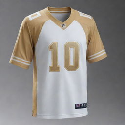 A luxuriously styled jersey dominated by rich, gleaming gold color. The design details are subtle and sophisticated, perfect for a team that wants to exude elegance and class.