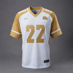 A luxuriously styled jersey dominated by rich, gleaming gold color. The design details are subtle and sophisticated, perfect for a team that wants to exude elegance and class.