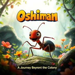 A movie poster for a fictional film titled 'Oshiman', inspired by the animated film 'Antz'