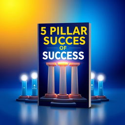 An impeccable, attractive eBook cover design for "5 Pillars of Success"