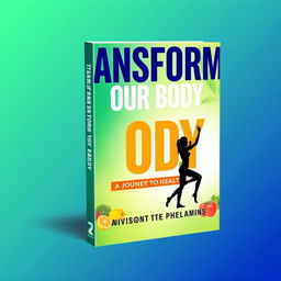 A visually appealing e-book cover for a weight loss theme, featuring a vibrant and motivational design