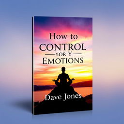 A captivating ebook cover design for a self-help book titled 'How to Control Your Emotions'