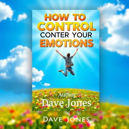 An eye-catching ebook cover design for a self-help book titled 'How to Control Your Emotions'