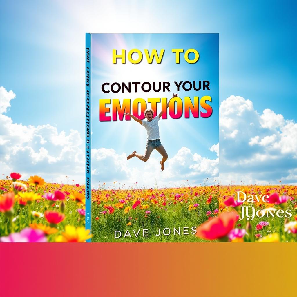 An eye-catching ebook cover design for a self-help book titled 'How to Control Your Emotions'