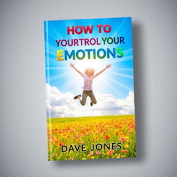 An eye-catching ebook cover design for a self-help book titled 'How to Control Your Emotions'